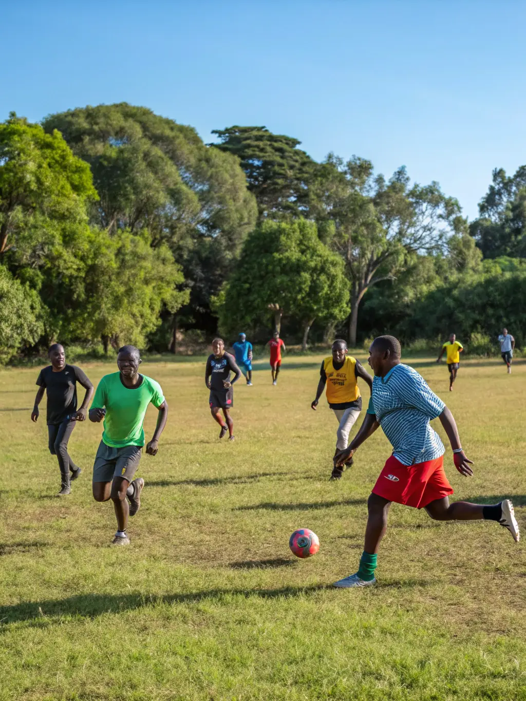 A diverse group of people participating in a CELS-organized sports event, highlighting inclusivity and community engagement.